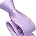 Branduce Lavender Tie for Men Solid Satin Ties Pre-tied Zipper Necktie for Wedding Business (TA17-04)