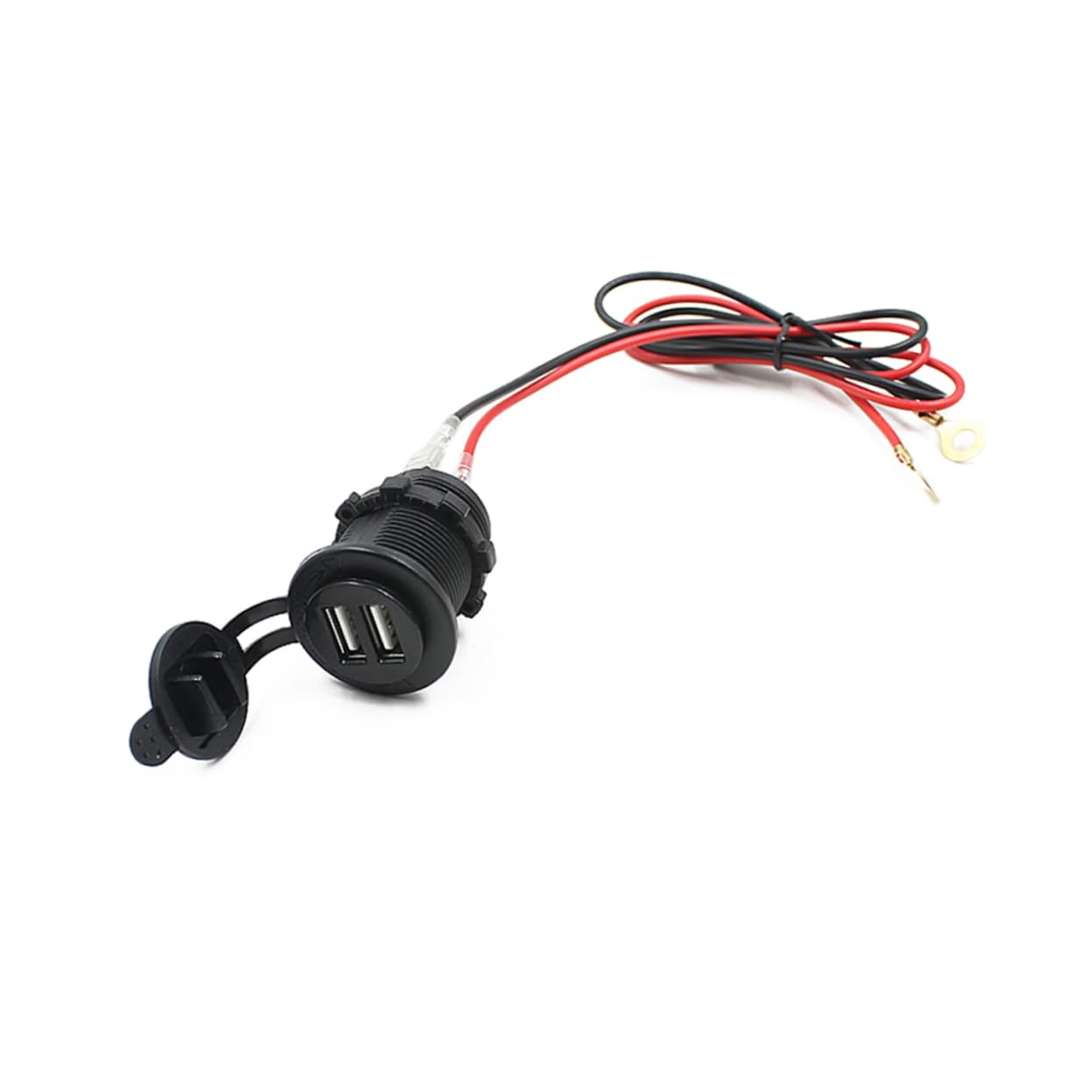 Gatuida Cargador De Pilas 3 Piezas Salida De Receptáculo Enchufe De De De Coche 12v Adaptador USB Cargador Bateria