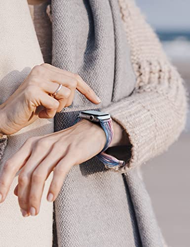 Jr.dm Boho Watch Band, Compatible With Apple Watch Band 8/Se/7/6/5/4/3/2/1 38Mm 40Mm 42Mm For Girls Women 40Mm-Women-Band Christmas Gift, Handmade Bracelets Hippie String Art (Tender) #TOP3