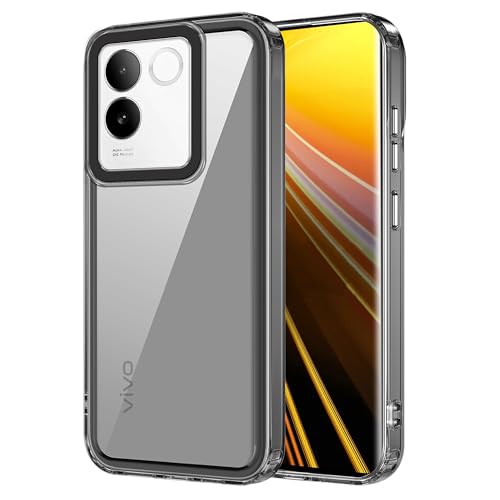 Image of amazon basics Back Case Cover for Vivo T2 Pro 5G (TPU + PC Translucent Black)