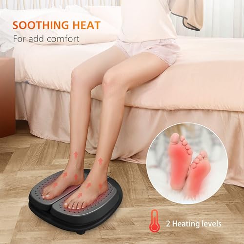 Snailax Foot Massager Machine with Heat,Remote Control, Adjustable Vibration Feet Massager Machine Increased Blood Circulation,Plantar Fasciitis, Stress (Black) - Image 4