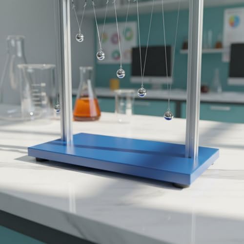KiBcsLic Resonance Demonstrator Physics Teaching Model with Multi Pendulum Setup Forced Vibration Apparatus Classroom Science Equipment Steel Aluminum - 5