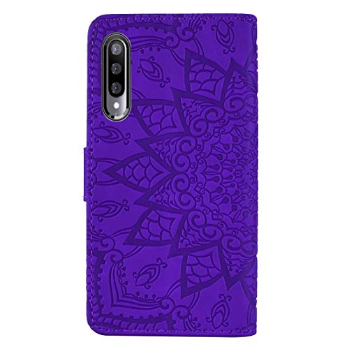Étui en cuir Xiaomi Mi A3 et CC9e housse de style veau avec motif mandala élégant