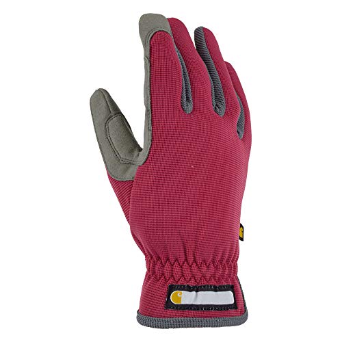 Carhartt Women's Flex Breathable Spandex Work Glove, Wild Rose Grey, Medium