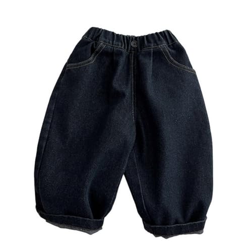 Jean baggy bébé fille et garçon avec pantalon denim droit vintage pour enfants
