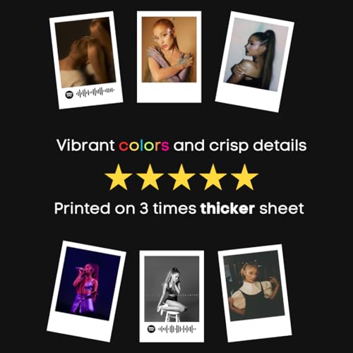 Image of Ariana Grande Polaroids Mini Posters Kit (Set of 15) | Singer Ariana Grande Collage Kit Polaroids Sized POsters (8 x 6 cm) Posters for Phone Accessories, Bedroom, Office, Living room, Dorm (Ariana Grande)