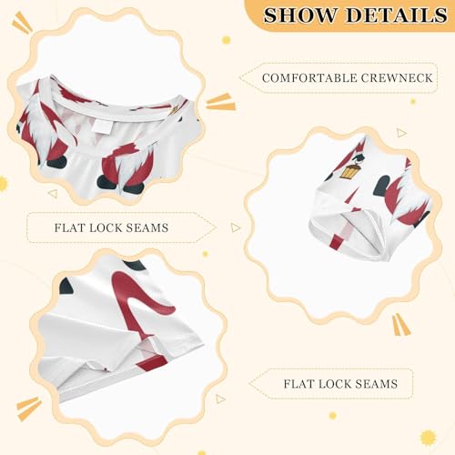 Boys Rash Guard Swim Shirt Long Sleeve UPF+ 50 Sun Shirts Quick Dry Shirt Christmas Gnomes for Toddler Kids3