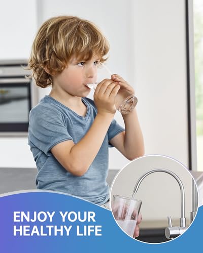 Image of Fapully 3 in 1 Faucet for Kitchen Sink, 3 Way Kitchen Faucets with Sprayer