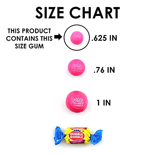 Dubble Bubble (14 mm size) small-gum balls bulk- 2 Pounds