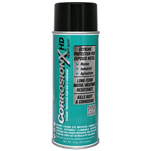 Corrosion Technologies CorrosionX HD Heavy Duty 90104 (CASE of Twelve 12 oz aerosols) – Thick Film Lubricant and Corrosion Preventive | Longest-Term Protection Against Weather & Saltwater #1