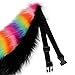 COSYEARS Faux Fur Animal Fox Wolf Tail Fursuit Furry Handmade Fluffy Plush Costume Accessories Halloween Party