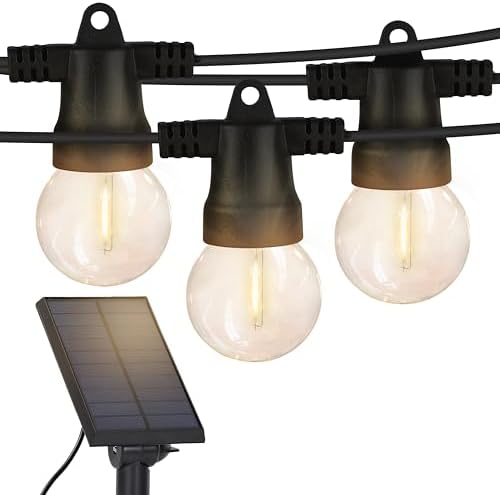 Brightech Ambience Pro Solar Powered Outdoor String Lights - 27 F...