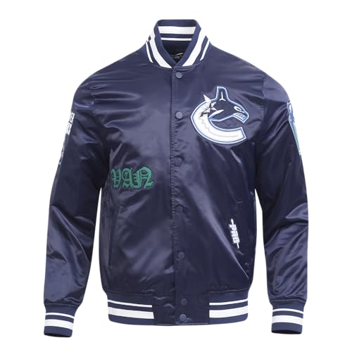 Image of Pro Standard Mens NHL Old English Satin Jacket