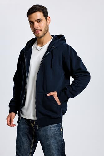 TanBridge Men's Fleece Hoodies Zip Up Hoodie Pullover Lightweight Sweatshirts with Pockets for Casual Wear3