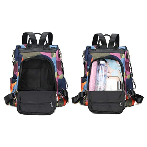 Mochila feminina YRCHENGLI antifurto de nylon, bolsas de ombro, grande, mochila casual para uso diár