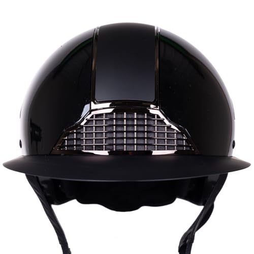 Casco de equitación para evitar deslumbramientos QHP Miami con visera ancha negra 3