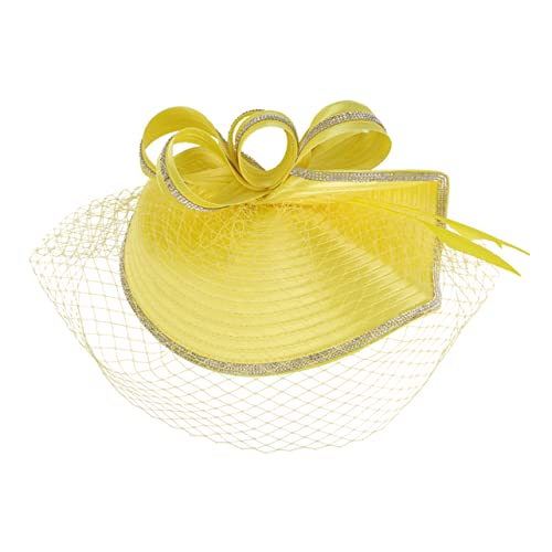 Bandeau de chapeau de fête élégant bourgogne pour coiffure de cérémonie