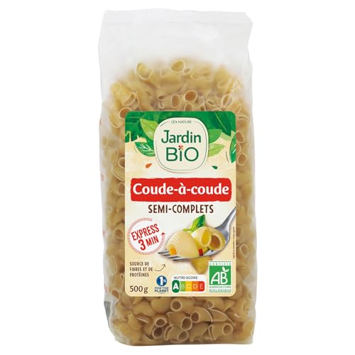 Jardin BiO étic - Jardin BiO étic - Pâtes coudes à coude - bio - Salé - Certifié AB - Sachet de 500g - -2%
