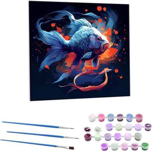 jVLSCC G Paint by Numbers hG Lbg l ʂ肦 lphGLoXNtg  LoXA[g uVƃANG̋, ItBX CeA rO, ւ̃Mtg 30x30cm (t