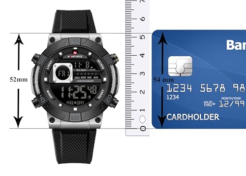 Image of NAVIFORCE NF9241T Dominant Multifunctional Silicone Strap Sport Digital Watch