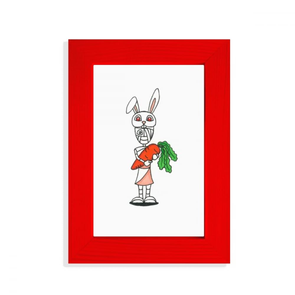 Cadre photo rouge lapins d'Égypte encadrement original pour chambre enfant