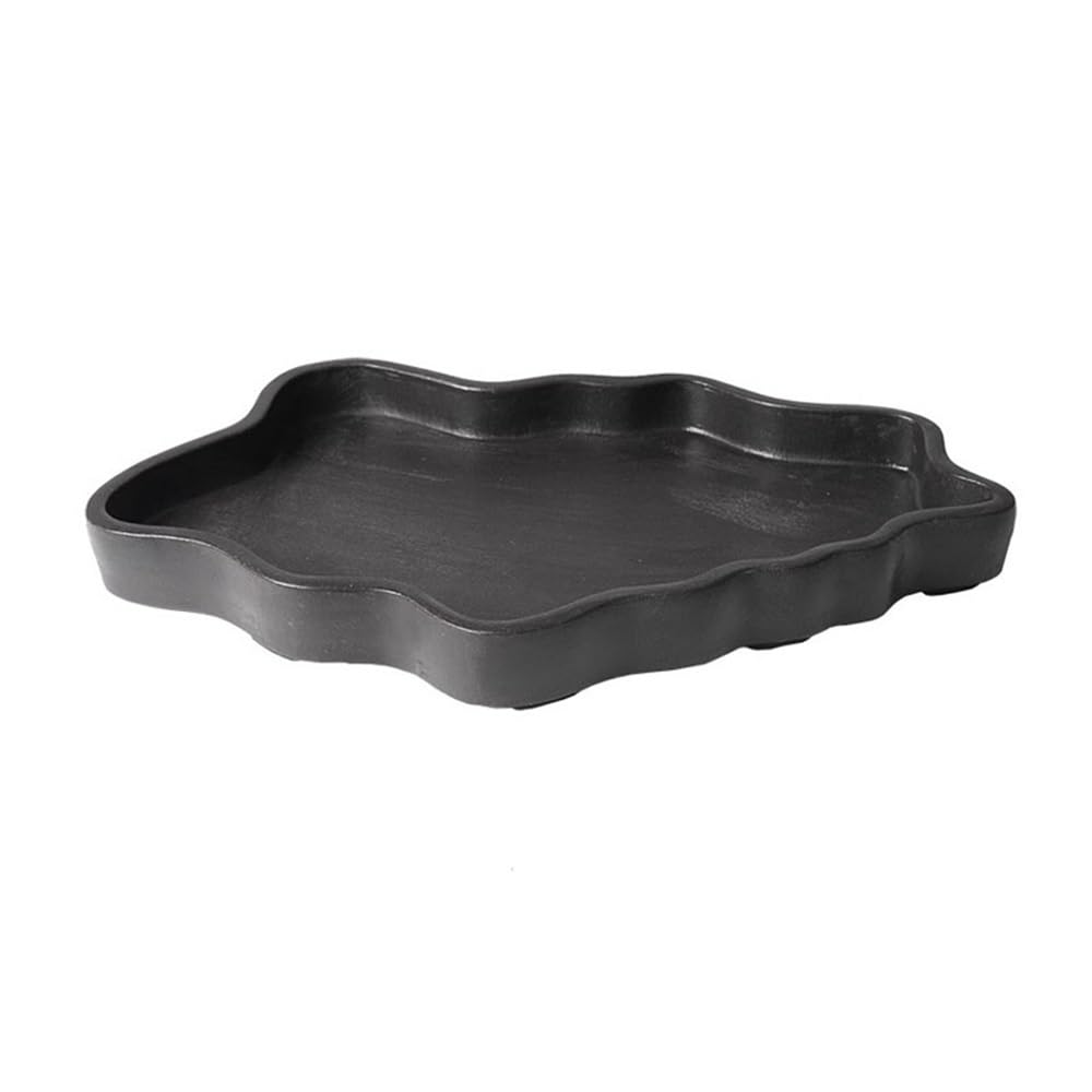 Versatile Sottovaso for Piante Grande Irregolare in Ceramica di Argilla Viola