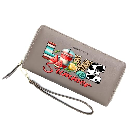 Customized Summer Themed Women's Wallets,Birthday Gift,Father's Day Gift for Father Grandfathers,Graduation Gift for Friends
