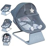 Baby Swing for Infants | Electric Bouncer and Rocker with Large Screen, Remote Infant Swing for Boy Girl with Bluetooth, Baby Swings for Infants to Toddler with 11 Lullabies, 5 Speeds