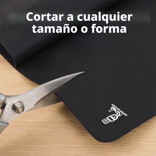 Miniatura 4 de Super Kitchen Tapete De Silicona Antiadherente Para Amasar, Tapete De Para Hornear, Estera De Arte Y Manualidades, Resistente Al Calor Tapete Para Fondant, Pizza, Resina Epoxi 60x40cm, Negro