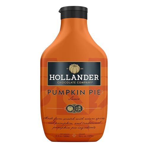 Hollander Pumpkin Pie Sauce 15 FL OZ (Squeeze Bottle) | Made with Real Pumpkin | GMO-Free, Corn Syrup Free, Gluten Free