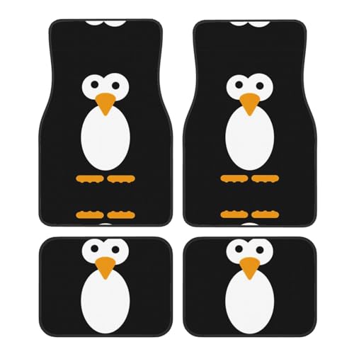 Tapis de sol voiture pingouin durable : lot de protection auto universel