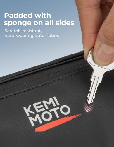 Image of KEMIMOTO Dirt Bike Handlebar Bag Waterproof 1.5L Compatible with Surron | Motorcycle Handlebar Storage Pouch Fits for Light Bee X, S X160, X260, Talaria Sting ridstar q20 Soleil01 IN10 Ebike Green