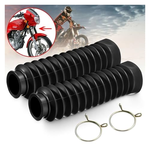 Polainas de horquilla delantera de goma para motos CG125 y ZJ125 4