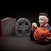 nezababy Halloween Michael Myers Statue with Pumpkin Sam LED Light Up Garden Gnomes Decoration Resin (Michael Myers-LED)