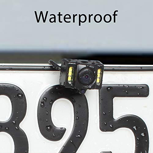 Auto-Vox Cam1 Hd Car Rear View Backup Camera Of License Plate For Truck & Rv With The Features Of Ip68 Waterproof High Brightness Light Sensor Night Vision Leds，Fit All Cars #TOP3