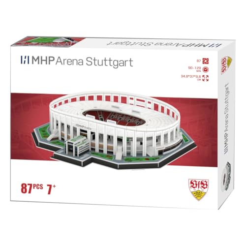 Pro-Lion 3D-Puzzle der MHP Arena Stuttgart 87 Teile | Heimat des VfB Stuttgart | Deutsche Bundesliga