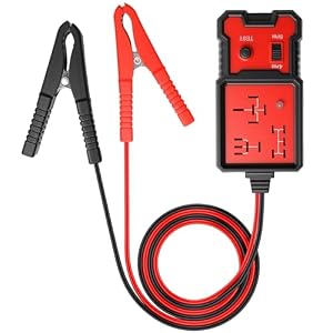 12V Automotive Relay Tester Car Electronic Relay Circuit Tester Kit Diagnostic Tools Battery Checker Universal 4PIN 5PIN Fast Testing with LED Indicator Lights for Trucks Cars Electrical System