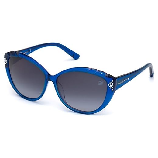 Swarovski Sunglasses SK0056 92W Gafas de Sol, Azul (Blau), 61 para Mujer