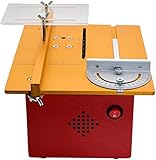 pulidora de mesa egeo [Ángulo ajustable]: la Mini Sierra de mesa está equipada con un regla de empuje de ángulo ajustable de 0 a 180 °, que es adecuado para cortar en diferentes ángulos.El diseño deslizante es más conveniente, preciso y más eficiente.