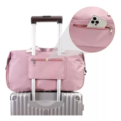 Bolsa Mala de Mão Feminina Grande Transversal Viagem Espaçosa 10 Kg Bordo Rigida Zíper Academia Nece