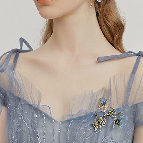 Broche libellule broderie pour femme un bijou de tempérament chargé de poésie