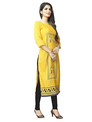 Image of 1 Stop Fashion Women's Crepe Regular Kurta