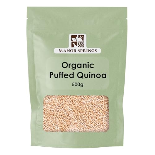 Organic Puffed Quinoa 500g by Manor Springs Organic