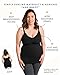Kindred Bravely Simply Sublime Busty Maternity & Nursing Cami Tank Top with Built-in Bra for F, G, H, I Cup (Black, X-Large-Busty)