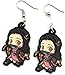 Produktbild KroY PecoeD Anime Demon Slayer: Kimetsu No Yaiba Modische Ohrringe, Kamado Tanjirou Kamado Nezuko Ohrringe Schmuck Geschenk für Mädchen und Damen - Kamado Nezuko