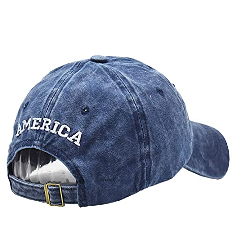 Gorra de béisbol ajustable con bandera americana miniatura 2
