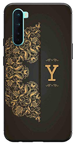 Image of Amazon Brand - Solimo Designer Black Pattern Alphabet-Y Printed Soft & Flexible Hybrid Back Case Mobile Cover for OnePlus Nord