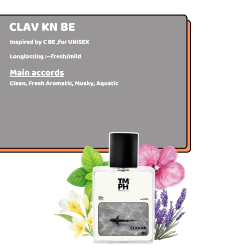 Image of TMPerfumehouse Clav kn be EDP for Men & Women | Fresh, Aromatic & Long Lasting Perfume Spray | Aromatic, Green & Woody Fragrance | Luxury Gift for Him & Her | TMPH | 50ml