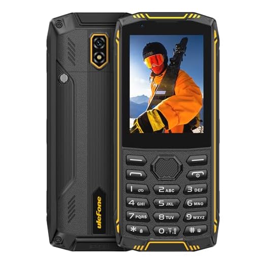 Ulefone Armor Mini 5 Rugged Feature Phone 2.8" Touchscreen Dumb Phone, 1GB+8GB/64GB Removable 2500mAh Battery, 4G Simple Mobile Phone, IP68/69K Waterproof & Drop-Proof, Unlocked/3 Card/FM/Dual Camea