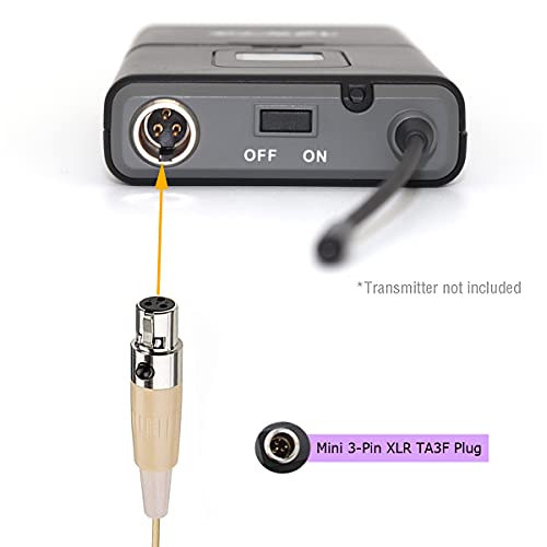 Xgwth Headset Microphone Double Over Ear Earset Headworn Mic Condenser Cardioid Compatible With Akg Wireless System Bodypack Transmitter Mini 3Pin Xlr Ta3F Plug #TOP5